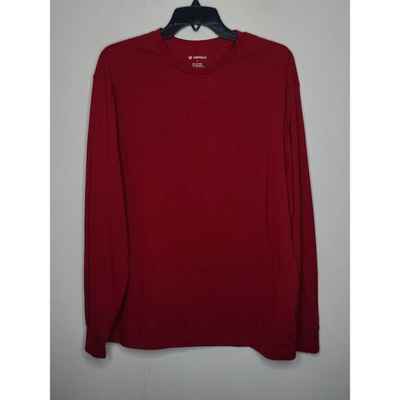 NWT Cremieux heathered red long sleeve shirt - large - Picture 1 of 4